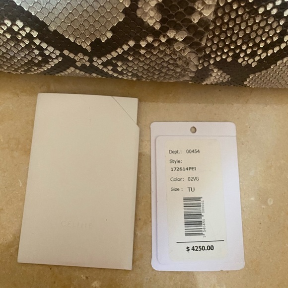 Céline Python Leather Handbag 100% Authentic - Picture 8 of 8